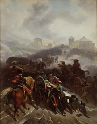 Die französische Armee überquert die Sierra de Guadarrama, Spanien, Dezember 1808, 1812